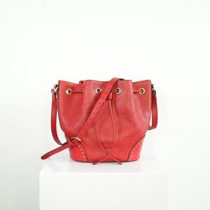 Gucci Bright Diamante Studded Leather Bucket Bag